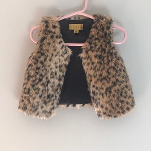 Leopard Nicole Miller vest